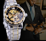 Classic Popular Hollow Rhinestone Manual Mechanical Watch