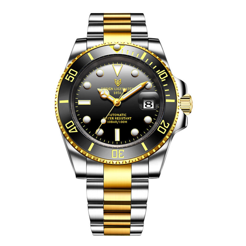 Classic Business Mechanical Watch 100m Waterproof Watch