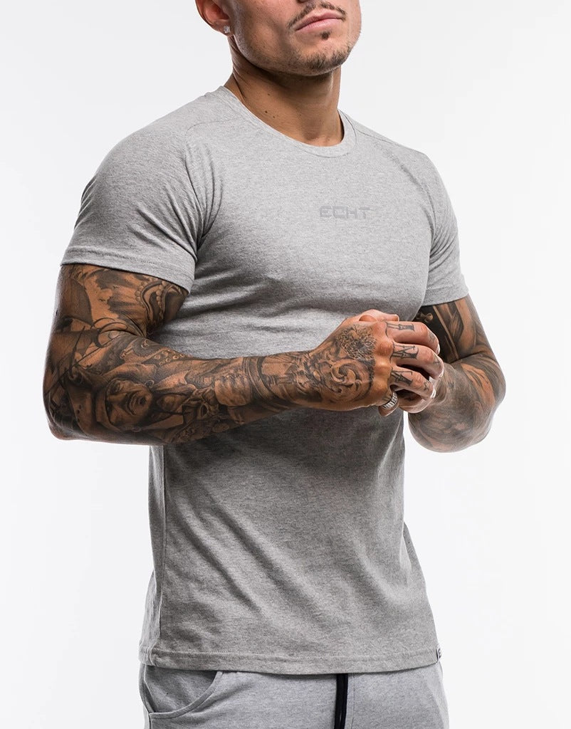 Summer Sports Short-Sleeved Men'S, Gym Clothes