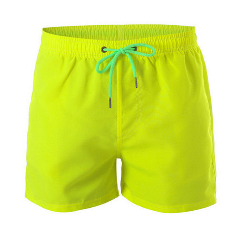 New Men's Beach Pants Sports Casual Short Belt