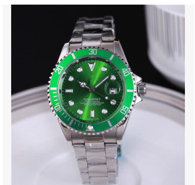 Diving Green Water Ghost Labor Series   Ceramic Classic Business Calendar Watch