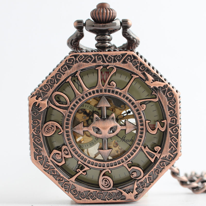 Ancient Classic Gossip Mechanical Pocket Watch