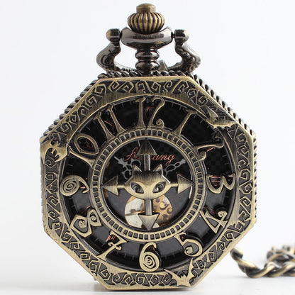 Ancient Classic Gossip Mechanical Pocket Watch