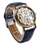 Classic skeleton mechanical watch